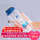 乐扣乐扣（LOCK&LOCK）夏季塑料水杯户外便携式提绳运动水杯手提式塑料壶500ML透明