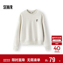 森马（Semir）迪士尼合作系列卫衣女春季刺绣oversize打底衫套头衫101125116013