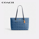 蔻驰（COACH）【品牌直供】女士STATION手提单肩托特包靛蓝色CDB88礼物通勤