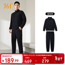 361°运动套装男士秋冬季跑步训练服休闲外套裤子两件套652134001G-2