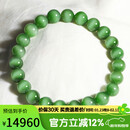 豆蔻时光奢藏级8mm无黑猫眼和田玉碧玉手串老坑玉石手链生日礼物男女士款