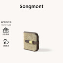 Songmont山下有松山行钱包设计师款皮夹短款卡包夹礼物男女零钱包 沙驼棕