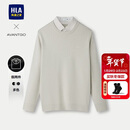 HLA海澜之家长袖针织衫男保暖气质假两件毛衣冬季男