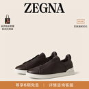 Zegna杰尼亚男鞋深棕色Triple Stitch™SECONDSKIN奢华休闲鞋 深棕色 38.5 (4.5)