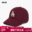 MLB帽子男女棒球帽新年骐骥红软顶情人节礼物3ACP6601N-07RDS