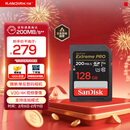 闪迪（SanDisk）128GB SD内存卡 4K V30 U3 C10 相机存储卡 读速200MB/s 写速90MB/s 微单/单反相机内存卡