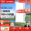 欧普照明（OPPLE）led铝扣板灯 集成吊顶面板灯厨卫灯天花板格栅平板灯嵌入式平板灯 换气照明灯【30*60 | 24瓦照明30瓦换气】 三年质保