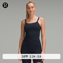 lululemon丨Ebb to Street 女士前后 U 领短款运动背心 B/C LW1ERWS 海军蓝/海军蓝 S /6