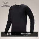 ARC'TERYX始祖鸟 HALLAM MERINO WOOL CREW 保暖 男子 抓绒衫 Black/黑色 L