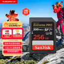 闪迪（SanDisk）256GB SD内存卡 4K V30 U3 C10 相机存储卡 读速200MB/s 写速140MB/s 微单/单反相机内存卡