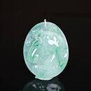 七彩云南【孤品】翡翠吊坠冰糯种生肖马男女挂件送女友节日礼物 尺寸：48.8*39.2*6.8mm