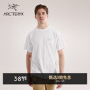 ARC'TERYX始祖鸟 KRAGG SL COTTON SS 透气 男子 棉质短袖T恤 WHITE LIGHT/石膏白 L