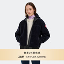 加拿大鹅（Canada Goose）Simcoe 女士羊羔绒连帽衫羊毛抓绒夹克大鹅外套 7016W  63 蔚洋蓝 S