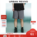 UR2025秋季新款男装时尚休闲百搭松紧腰抽绳短裤UMY650013 深灰 34