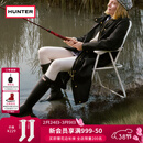 HUNTER雨靴户外露营女鞋惠灵顿经典英伦防水防滑骑士靴女长筒女靴高筒靴 哑光黑色/BLK 39