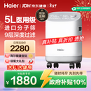 海尔（Haier）5L升制氧机家用老人医用级吸氧机孕妇氧气机呼吸雾化503W年货节