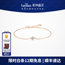 莱绅通灵18K金钻石手链女钻石手饰翠贝卡送女友情人节礼物 钻石手链