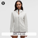 lululemon丨Scuba 女士拉链连帽衫 *加绒 LW3JMGS 杂色鸽子灰 S /6
