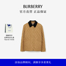 博柏利（BURBERRY）【礼物】女装 巴恩风灯芯绒衣领绗缝黄金甲外套
