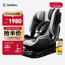 bebebus儿童安全座椅领航家汽车用0-8岁婴儿宝宝车载360度旋转 千岩灰