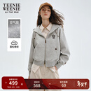 Teenie Weenie小熊女装卫衣秋冬季简约时尚休闲舒适连帽开衫外套 中灰色 M