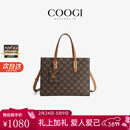 COOGI包包女款轻奢侈女士手提斜跨子母包生日新年情人节礼物送女友老婆 咖啡色【京仓直发】（C356218336）