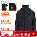 SIMMS联名款钓鱼服挑战者系列外套马甲夹克舒适防风涉水裤路亚外套男 23款挑战者冲锋外套军团碳灰迷彩 M