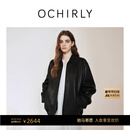 OCHIRLY【特享折扣】绵羊皮衣外套真皮夹克黑色高级感机车冬尖货 黑色 M