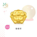 周生生黄金转运珠 足金星运神话十二生肖串珠 单颗定价 卷卷羊 95966C 