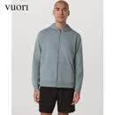 VUORI Coronado 男士连帽卫衣外套 DreamKnit™面料 V2071 麻灰雾蓝/Misty Blue Heather S 170