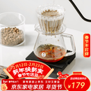 泰摩 黑镜BASIC意式手冲咖啡秤 吧台可计时称重咖啡电子称  0.1g-2kg 黑镜basic3咖啡电子秤-黑色