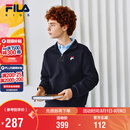 FILA斐乐儿童童装卫衣2026年春季男女中大童休闲加绒套头上衣