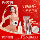 Cluster美塑仪EMS微电流提拉紧致腰带瘦身神器瘦肚子燃脂腰赘肉 T12 Pro/加强款/主机+灵动带+赠送凝露