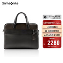 新秀丽（Samsonite）公文包手提电脑包精品男包笔记本包黑色/咖色13.3英寸BC9*09011