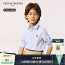 Teenie Weenie  Kids小熊童装25春夏新款男女童宝宝长袖条纹衬衫 蓝色 160 cm