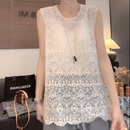 【爆款推荐】春季新款显瘦欧若风百搭圆领蕾丝打底背心 杏色 L 建议（96-110斤）