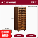 实木茶具柜客厅博古架餐边柜手串文玩收纳柜带灯多层牙科柜置物架 带灯高115cm【整装发货】