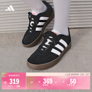 adidas「T头鞋」BARREDA休闲板鞋德训鞋男女阿迪达斯官方轻运动 黑色/白色/树脂黄   42