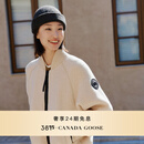 加拿大鹅（Canada Goose）Sierra女士黑标羊毛抓绒外套飞行员夹克 7224WB 9950 浅黄褐色 M