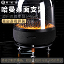 斐运星球哈曼卡顿音响支架琉璃4/3代水晶4实木底座四代架子蓝牙音响架桌面款加厚减震托盘低音炮音箱配件 2/3/4/5代【黑色高光】钢弹簧+铝合金
