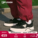 FILAFUSION 斐乐潮牌女鞋【章昊同款】帆布鞋女运动鞋滑板鞋 黑/奶白-BG 37.5