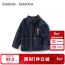 巴拉巴拉balaOne宝宝衬衫牛仔外套男童女童2025秋装宽松208325102203