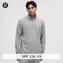 lululemon丨Soft Jersey 男士半拉链针织衫 芯吸 LM3FGGS 犀牛灰 L
