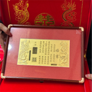 中国风黄金婚书定制1g结婚纪念礼物龙凤婚书摆件订婚聘书礼盒 黄金婚书《两姓联姻婚书1g》定制款含礼盒装