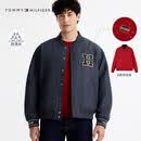 Tommy Hilfiger秋冬男女防泼水双面穿美式复古潮流飞行棒球棉服夹克外套