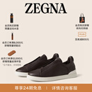 Zegna杰尼亚男鞋深棕色Triple Stitch™SECONDSKIN奢华休闲鞋 深棕色 38.5 (4.5)