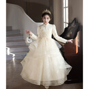 汉佺女童绝美高级小礼服秋冬钢琴演奏轻奢小众高端十岁生日女孩公主裙