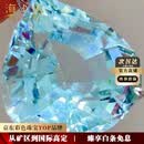 海卡依海蓝宝项链圣玛利亚吊坠18K金钻石生日情人节礼物送老婆女友 【支持复检】