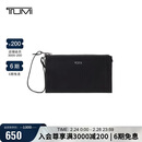 途明（TUMI）VOYAGEUR 女士高端时尚手拿包黑色拼烟枪色情人节新年礼物