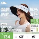 蕉下（beneunder）遮阳帽子女黑胶贝壳防晒帽男太阳帽便携空顶帽大帽檐全脸遮阳 蓝